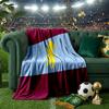 Football Villa Design Throws Blanket Flannel Blankets Plush for Couch Bed Gifts for Men Women Travel picnic blanket Christmas fan gifts