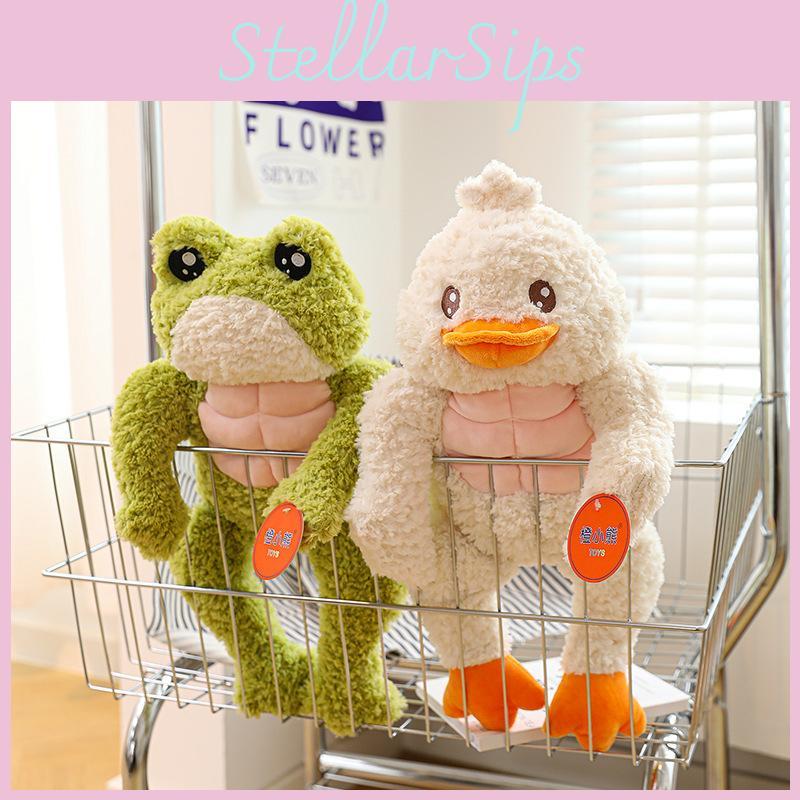 Creative Fitness Plush Frog And Duck Stuffed Animals Adorable Soft Toys For Kids