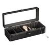 Алюминиевая коробка для хранения часов с 4 отделениями - Ударопрочный и запираемый подарочный кейс