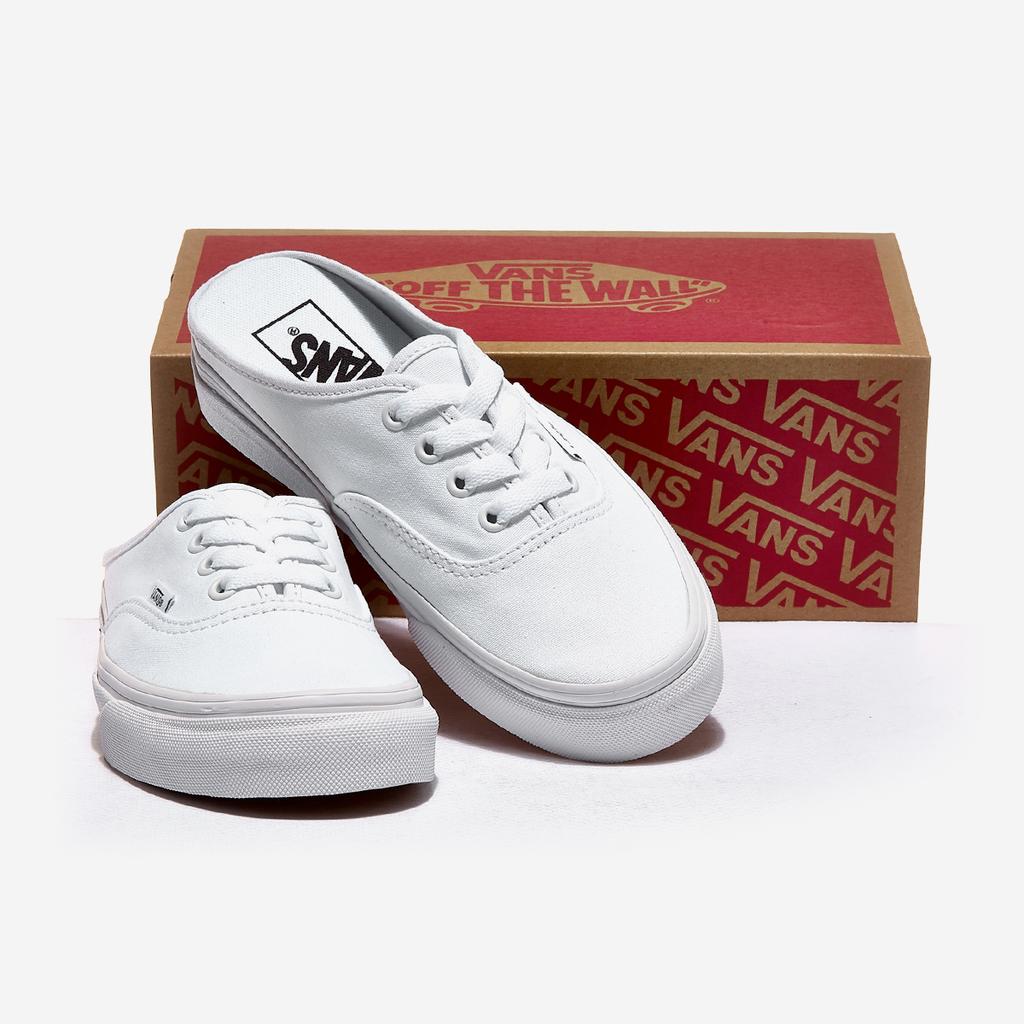[Vans] Authentic Mule - True White/True White [VN0A54F7QLZ] [Shipped from Korea] 100% Authentic