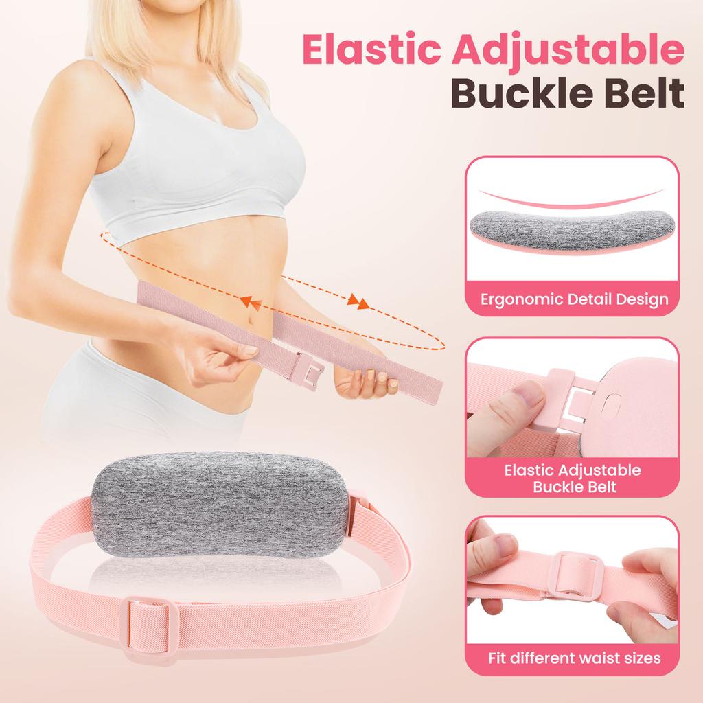 Electric Heating Waist Massage Belt for Period Cramp Relief, Menstrual Heating Pad Warm Palace Belt Period Heating Belt