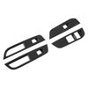 Compatible For MG4 EVMulan 2022-2024 Car Window Control Lift Switchs Panel Cover Trim Decoration ABS Carbon FiberDurable