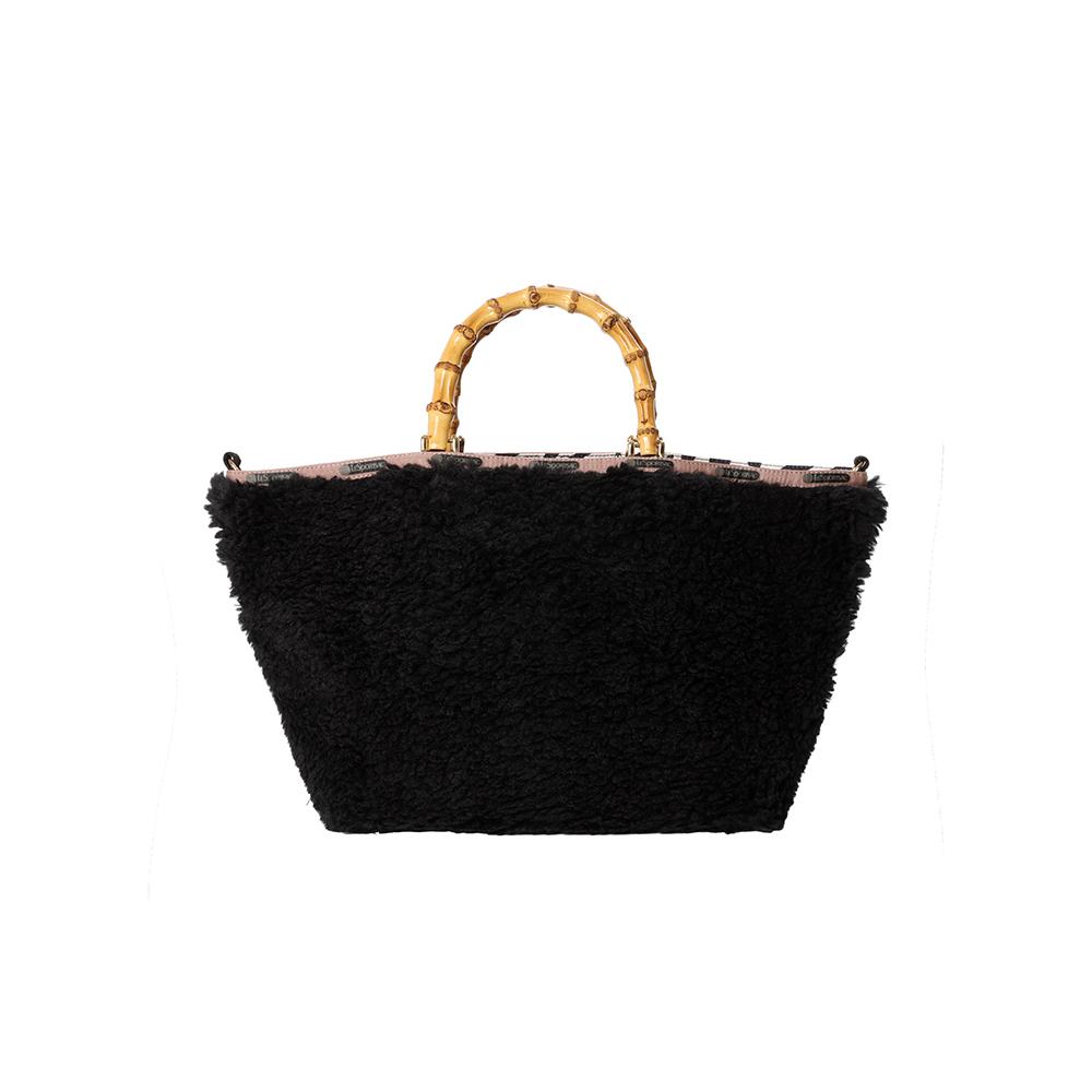 Сумка-тоут Lesportsac Shadow Black Fur Medium Bamboo [1440.Hb88]