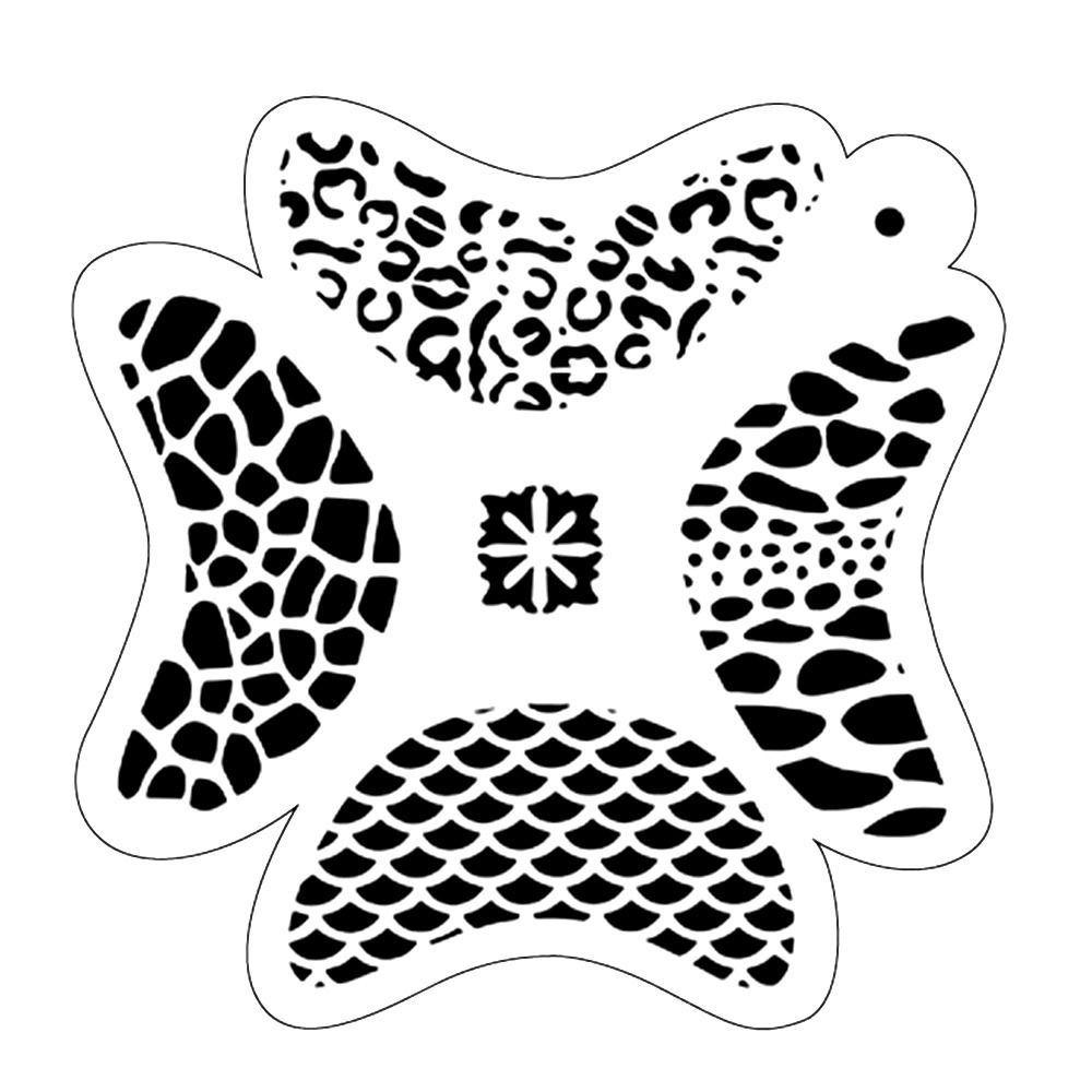 DIY Halloween Birthday Party Paint Template Stencils for Body Painting Face Art Temporary Tattoos