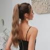 EASIHAIR Long Wavy Curly Wrap Around Clip In Ponytail Hair Extension Synthetic Pony Tail Fake Hair Brown Blonde False Afro Hairpieces Wig