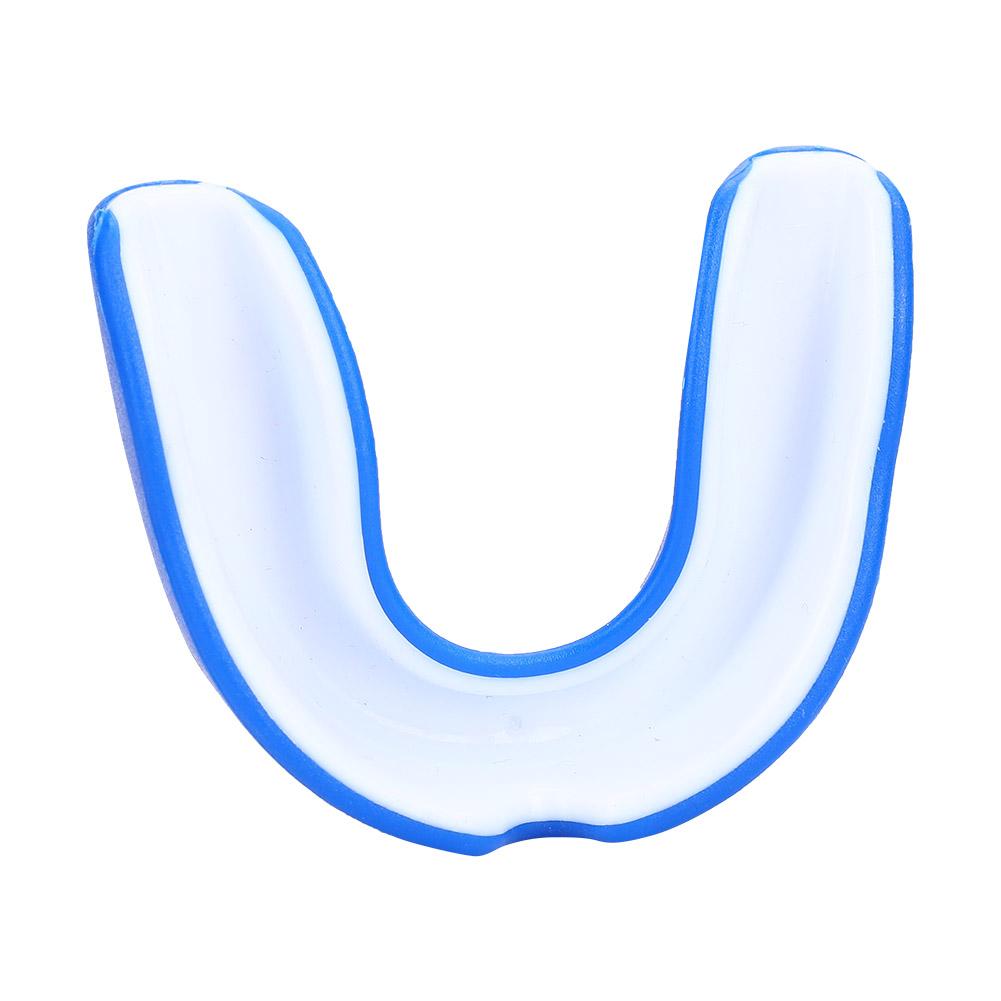 EVA Adult Mouth Guard Teeth Tooth Protector Boxing Accessory Blue & White