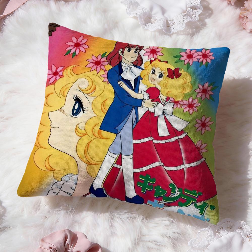 Anime C-Candy Candy Cushion Cover Premium Comfort Reversible Pillow Cove -Two in One Design for Any Room & Car Interior