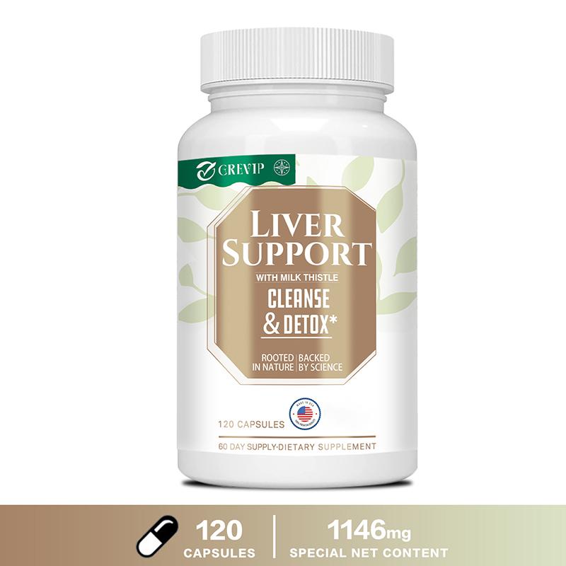GREVIP Milk Thistle and Dandelion Root Extract Supplement