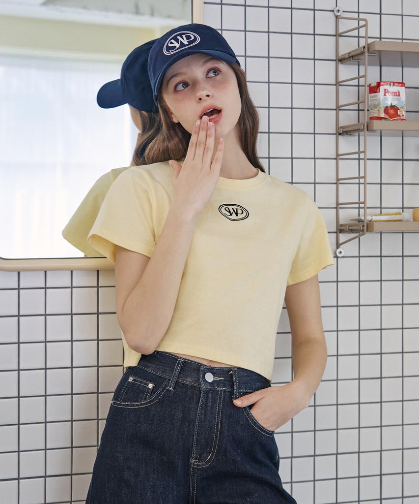 SWEET SOUP Emblem Crop T-Shirt_Yellow(Wb4Stf7)