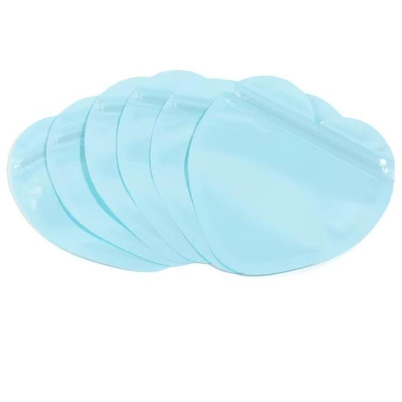 Heart Zipper Jewelry Bag Plastic Ziplock Pouch Bag for Jewelry Display Storage Candy Valentine's Day Gift Packaging Supplies