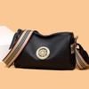 Leather Women'S Bag Fashion Shoulder Messenger Bag First Layer Cowhide Pillow Bag Wide Shoulder Strap Bag Women