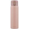 Iris Ohyama Water Bottle Mug Bottle 500ml Pink Vacuum Insulated Keeps for 6 Keeps Warm Over Cold Below Can Be Opened and Drank with One Hand