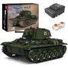 MOULD KING 20025 Building Blocks Tank Military World War II Russia KV-1 Heavy Tank  Remote Control Tank Model Toys For Kids
