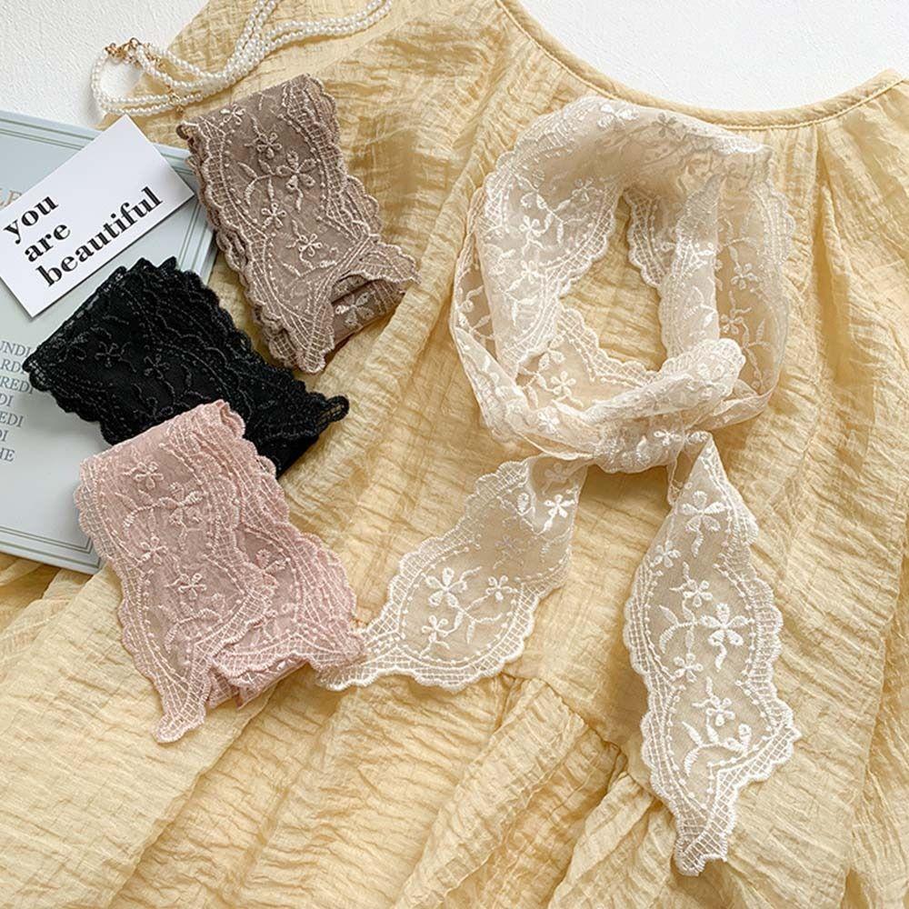 Floral Lace Scarf Elegant Neckerchief Fashion Hair Ribbon for Women