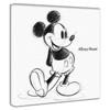 Disney Mickey Mouse Art 30cm X Made In Stylish Interior Living Room Fabric Panel, 30cm, Japan, Poster, Decor, Decor, Sketch, Illustration, Monochrome,