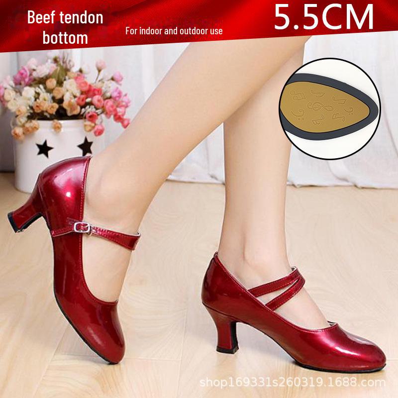 Женские танцевальные туфли серебристого цвета на низком каблуке для выступлений в стиле латиноамериканских, квадратных и современных танцев