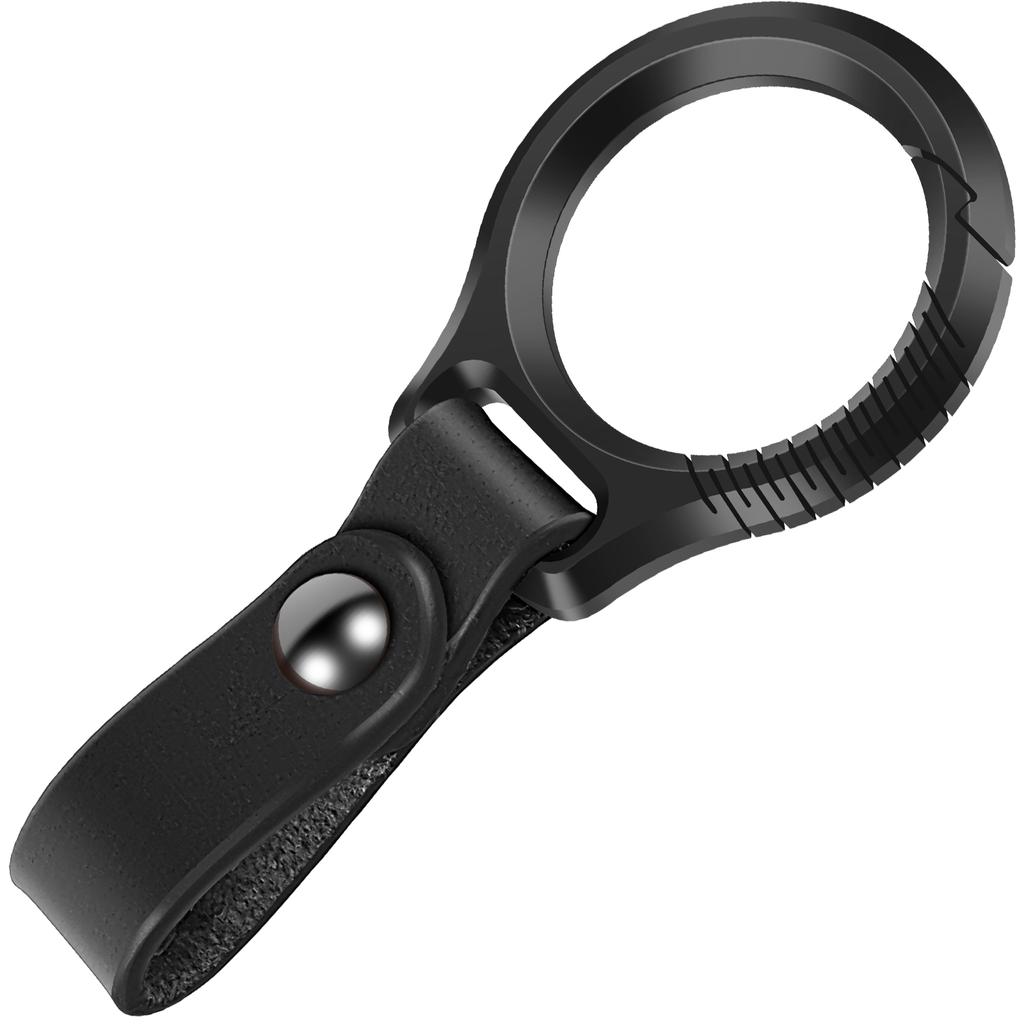 Leather Keychains Cowhide Car Keychain Titanium Metal Key Ring Luxury Men Fashion Keychain Personalized Creative Keychains Clip