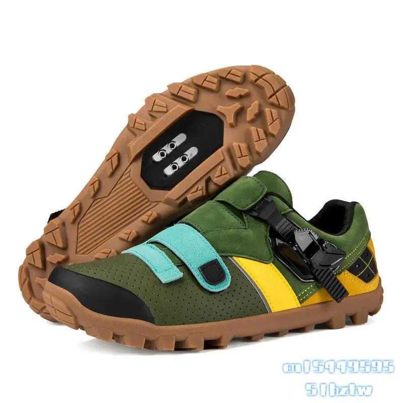 2026 Велосипедные кроссовки для горного велосипеда Мужские Велосипедные кроссовки MTB Шипы Обувь Высокое качество Мужские Спортивные Внедорожные Велосипедные ботинки Плоская обувь SPD