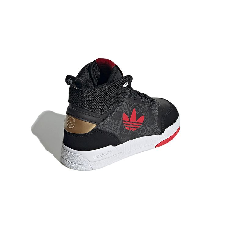 Adidas Оригинальные повседневные прочные высокие детские кеды для скейтбординга Детские кроссовки Черный Серый GY2027