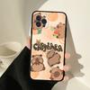 Милый чехол для телефона с капибарой для iPhone 14 Plus 13 Mini 11 16 15 17 Pro Max Защитный Ударопрочный