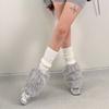 Foot Cover Winter Leg Warmers Y2K Plush Leg Coverings Soft Long Stockings  Accessories