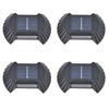 4 Sets Solar Wall Light Waterproof Multifunctional LED Solar Wall Light for Patio Yard Garden