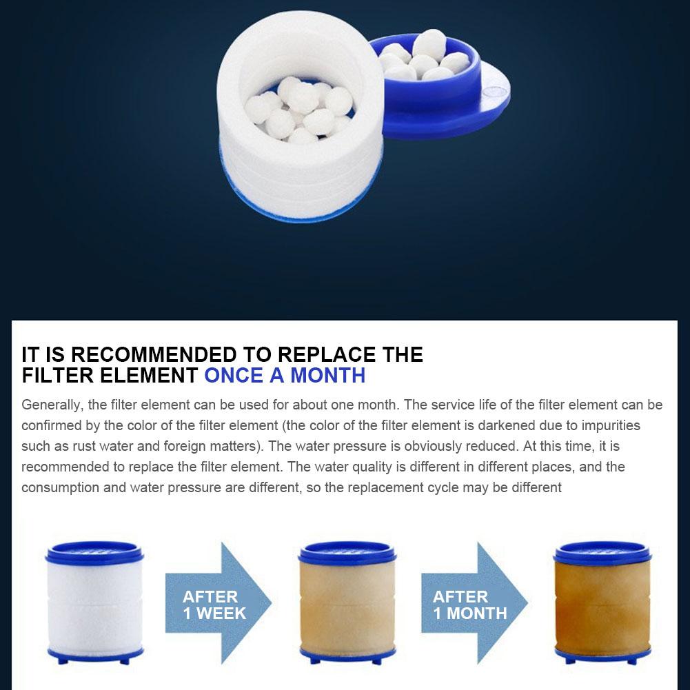 40-2 шт. Фильтрующий элемент для водопроводной воды, удаляет хлор, тяжелые металлы, фильтрует душевую насадку, очищает ванну, смягчает жесткую воду