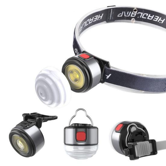 Уличный налобный фонарь, магнитный рабочий светильник, регулируемый перезаряжаемый, водонепроницаемый, 60 градусов, зажим для шляпы, светодиодный велосипедный фонарь