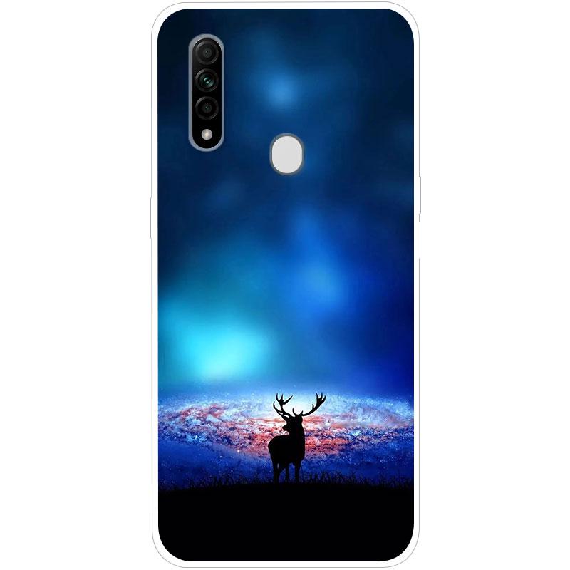 Для OPPO A31 OPPOA31 чехол Мягкая силиконовая задняя крышка чехол для телефона с рисунком Звездное небо