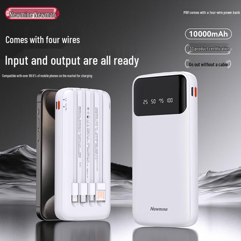 Newman BT08 Стерео Bluetooth-колонка и Power Bank Комплект Штепсель CN (адаптер в комплекте)