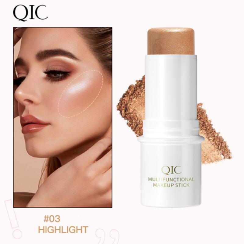 QIC Multi-function Cosmetic Pen Powder Blusher High Gloss Cosmetic Pen Pearl Light Fine Shiny Matte Brightening Facial Makeup Shadow Pen