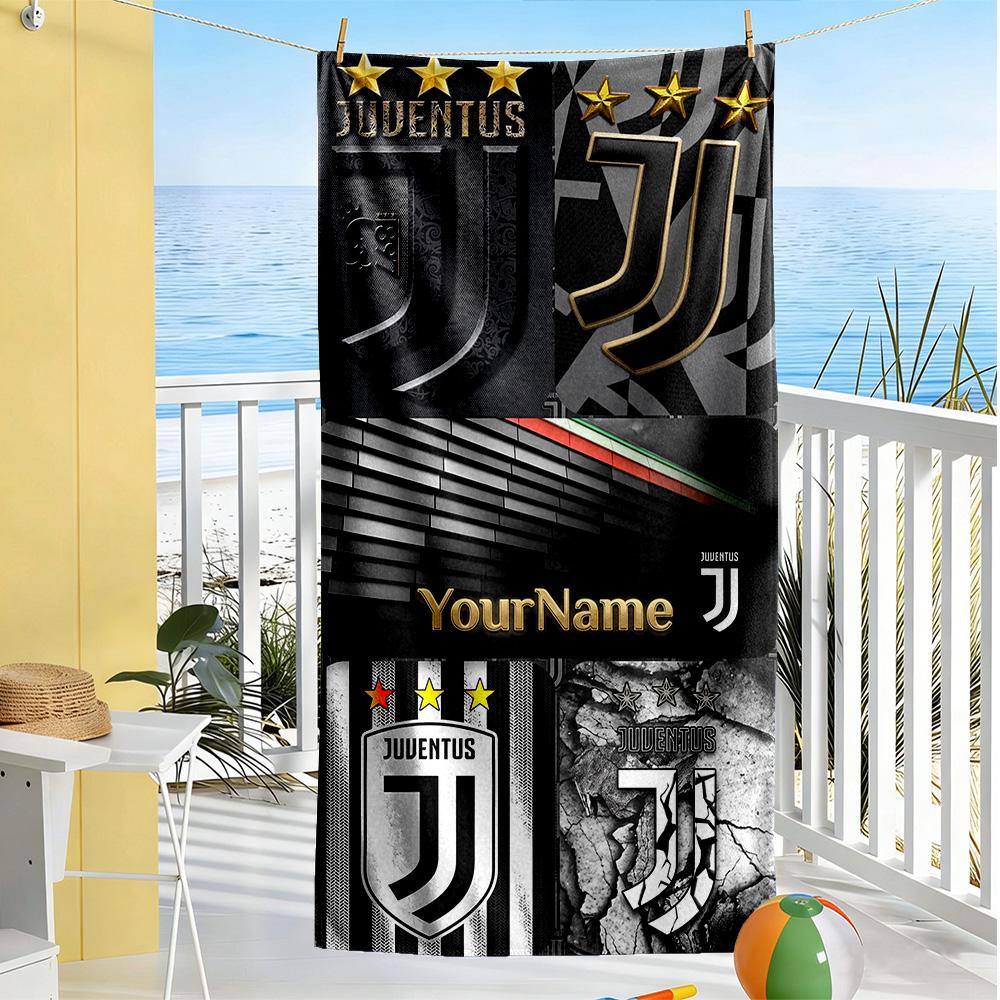 Juventus Personalized Name Beach Towel Super Soft Microfiber Quickdry Fabric Suitable for Sports Travel Swimming Yoga Bathroom Beach And Pool