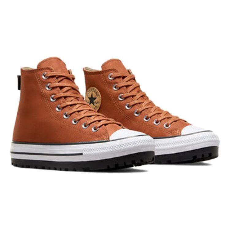 Converse Chuck Taylor All Star City Trek Универсальные Удобные Высокие парусиновые кеды Унисекс Хризантемово-коричневый A05581C