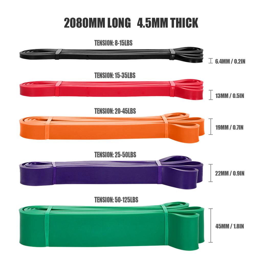 Эспандер-петля из натурального латекса для подтягиваний, вспомогательная лента для домашнего спортзала, фитнеса, йоги, силовых тренировок