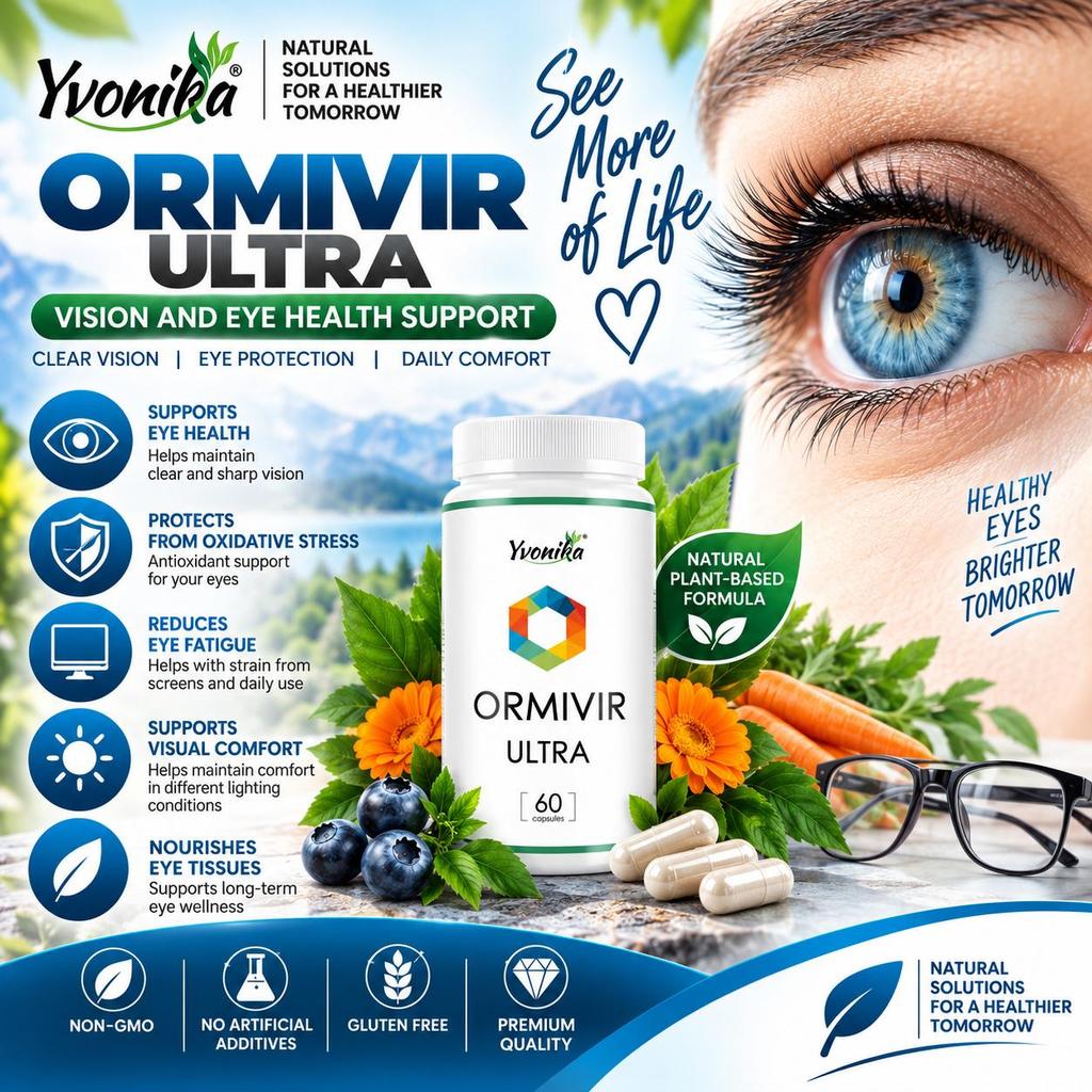 Ormivir Ultra – Vision Support, Eye Health, Visual Clarity & Healthy Eyesight: 60 Capsules