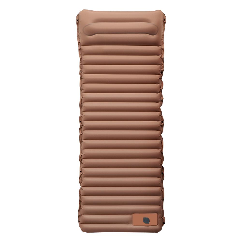 Сверхлегкий туристический коврик 10 см с ножным насосом и подушкой Надувной матрас для кемпинга Водонепроницаемый Легкий Воздушная подушка для пеших походов и треккинга