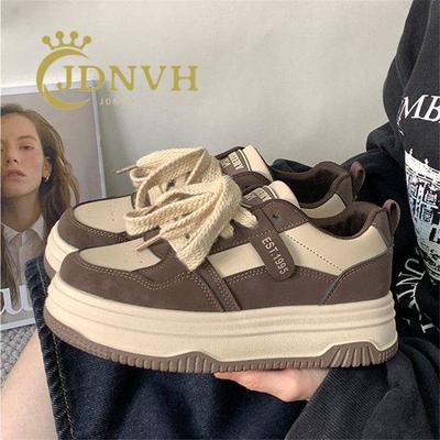 Модная повседневная женская обувь зимняя ретро кеды женские туфли для девочек-подростков толстая подошва увеличивающая рост одинарная обувь