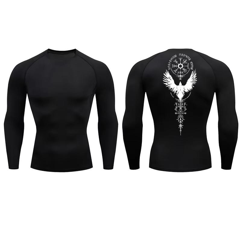 Мужская футболка Мужская Спортивная футболка для бега Мужские Компрессионные Топы для фитнеса Футболка Быстросохнущая Плотная Тренировочная Спортивная рубашка для бега 851