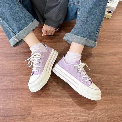 Летняя универсальная парусиновая обувь 2025 новая летняя обувь на платформе белая дышащая нишевая повседневная обувь для скейтборда женская обувь