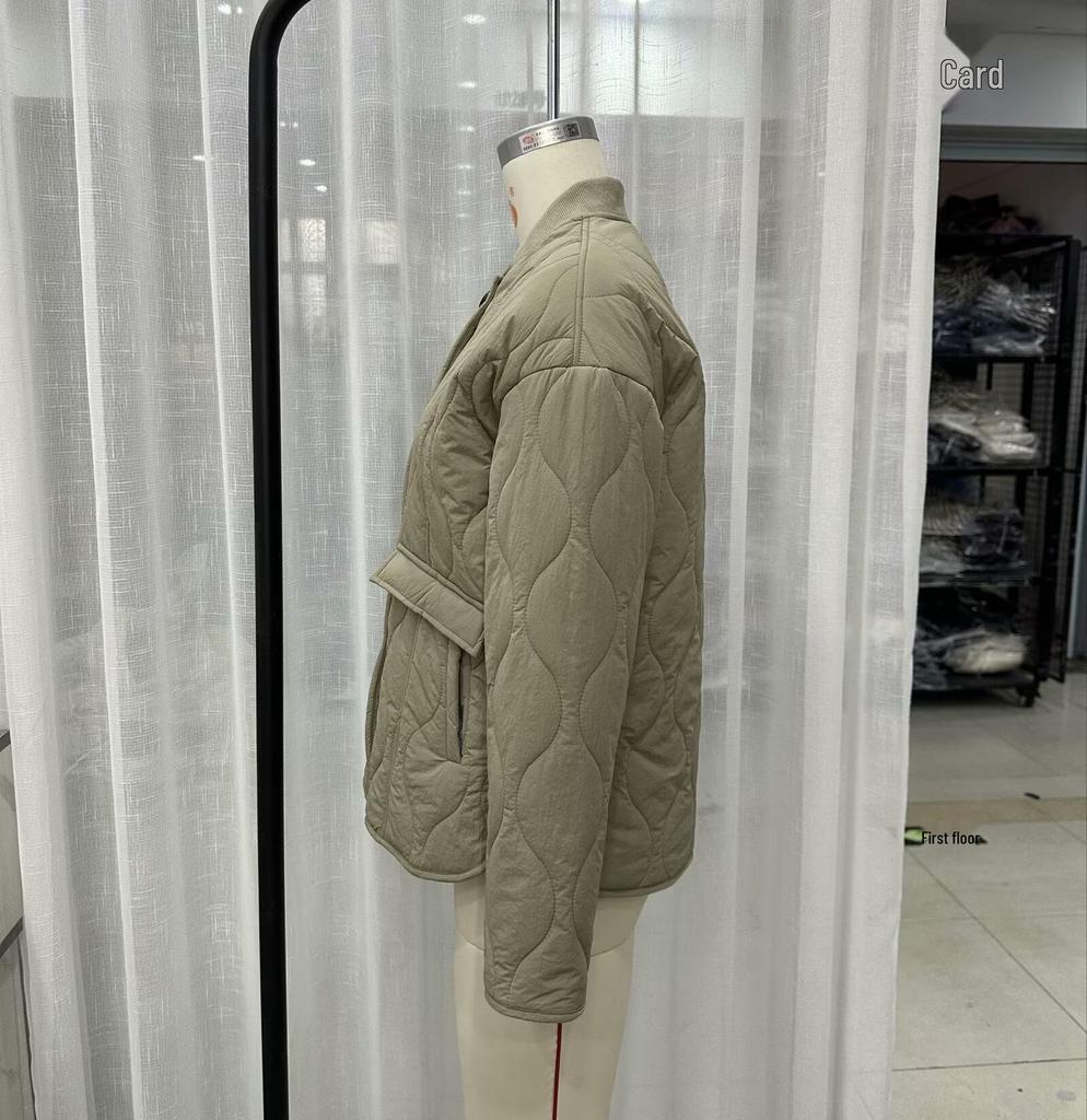 Европейская и американская женская стеганая хлопковая куртка - Осенне-зимняя уличная мода