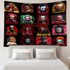 Custom Name Halloween horror Print Tapestry, Backdrop, Easy Setup, Ideal for Bedroom, Office & Living Room, with Aesthetic Wall Hanging Decor.