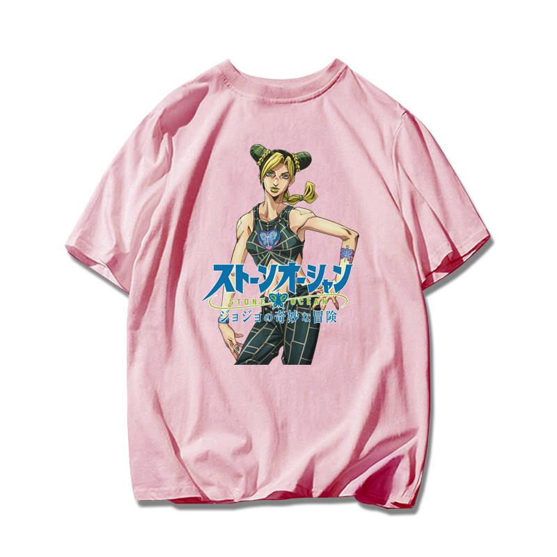 Удивительное приключение ДжоДжо Пустая полоса Сюй Лун Каменный океан Спорт 100% хлопок Футболка Супер горячая мужская и женская футболка с коротким рукавом