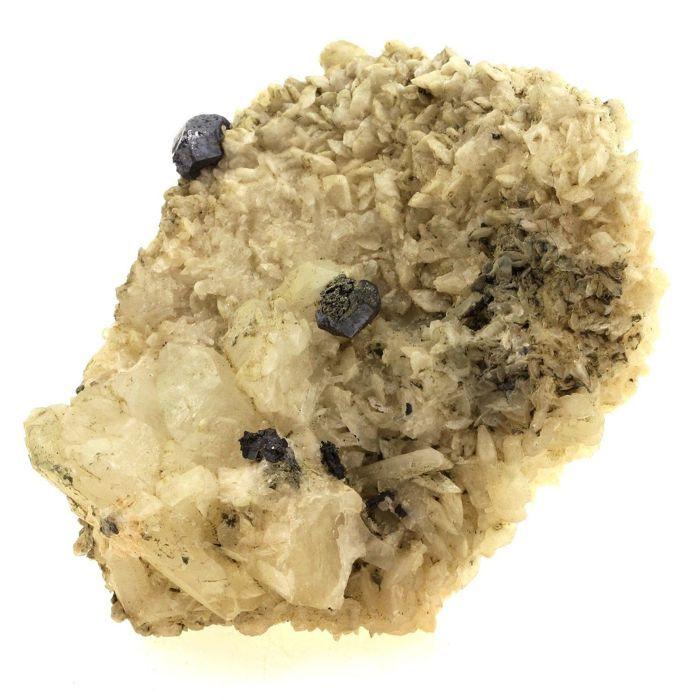 Pierres et Minéraux. Galène + Calcite. 1365.0 ct. Saint-Laurent-le-Minier, Gard, France..