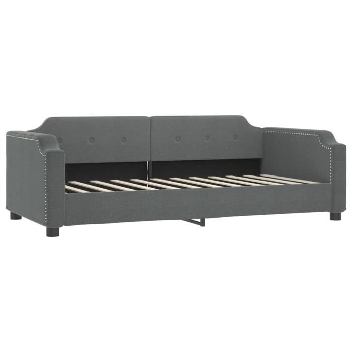 VidaXL Daybed Dark Grey 100x200 Cm Fabric 354211