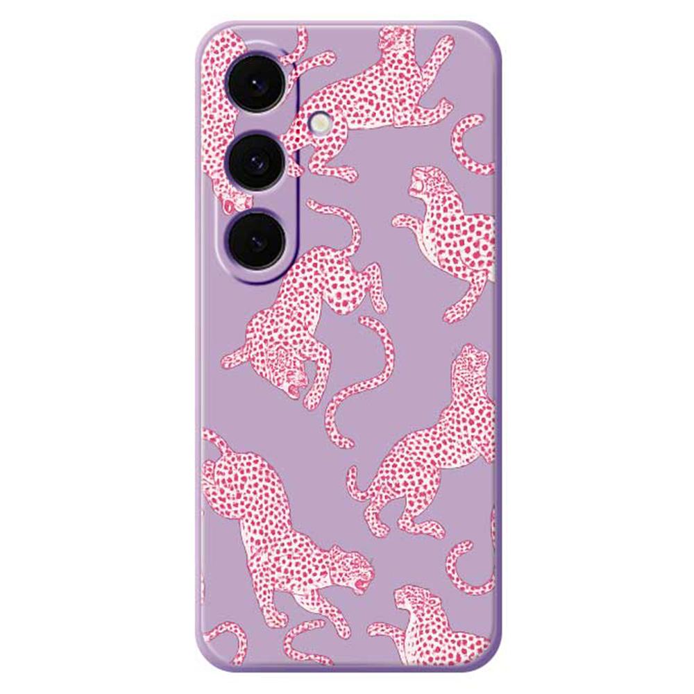 For Samsung Galaxy S25 FE Case Leopards Pattern Printing Straight Edge TPU Phone Back Cover