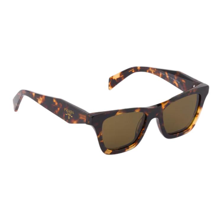 Prada Brand Logo Recycled Bio Acetate Square Sunglasses Unisex sunglasses Honey-Tortoiseshell SPRC07_E14L_FE09Z_C_051