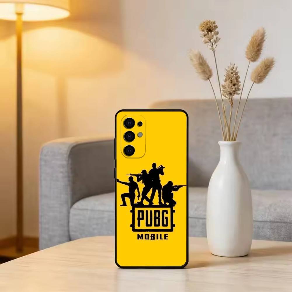 P-U-B-G Phone Case Black Silicone Soft For Samsung S25,S24,S21,S22,S23,S30,Ultra,S20,Plus,Fe,Lite