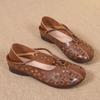 Designer Elegant Woman Flat Ballet Shoes Ladies Hollow Out Summer Flats Women's Mary Jane Shoes Vintage Loafers Cut Out Moccasin