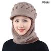 Winter Hat One-piece Beanies Hats Winter Beanies For Men Women Wool Scarf Caps Balaclava Mask  Bonnet Knitted Hat