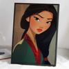 Diamond Mosaic Colorful Diamond Painting Mulan Joined The Army Full Round Embroidery Cartoon Creative Hobbies Wall Decor